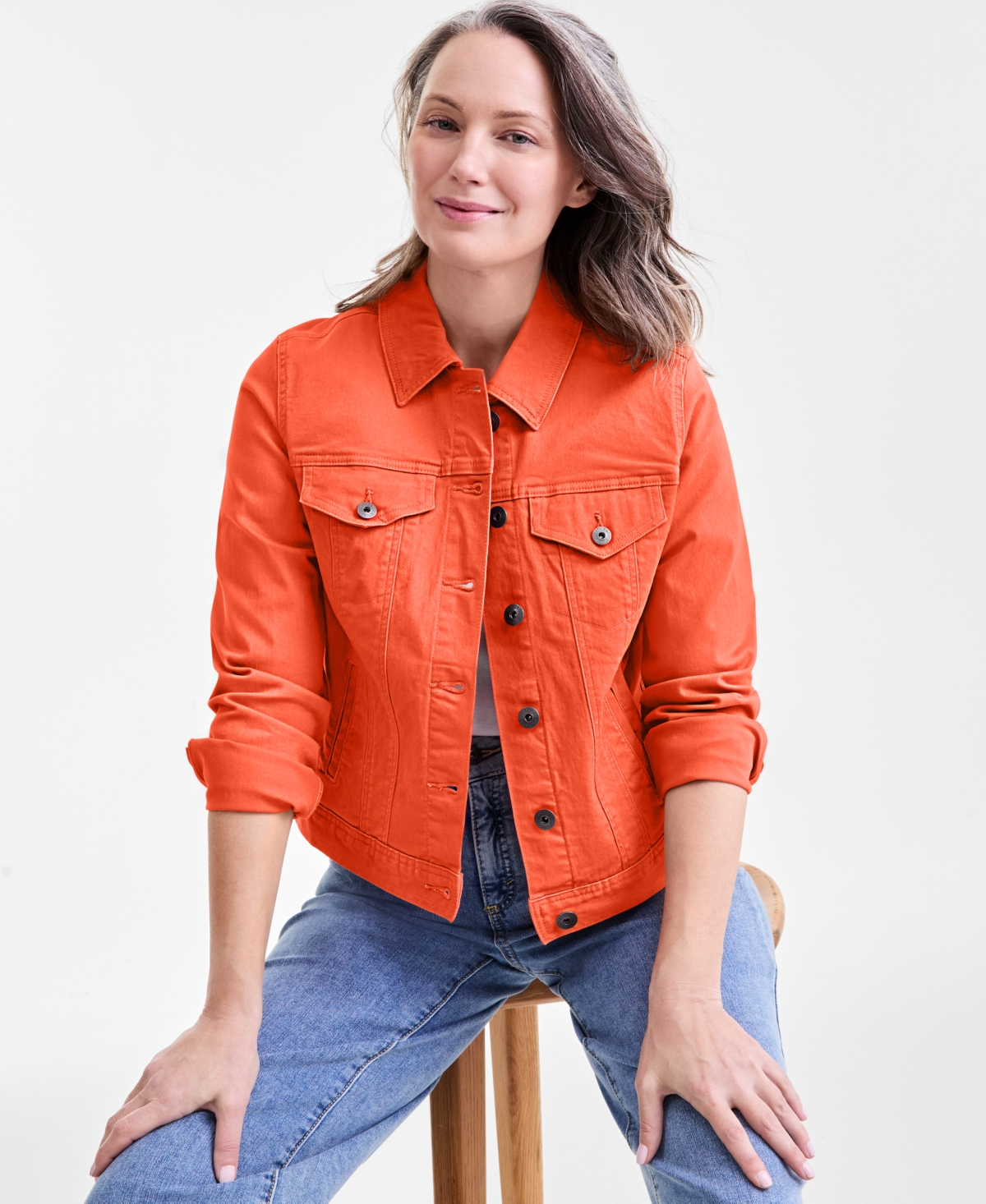 Women's Classic Denim Jacket, Created for Macy's - Molly