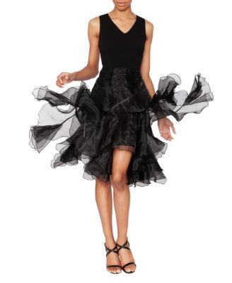 Women's V-Neck Sleeveless Fit & Flare Dress