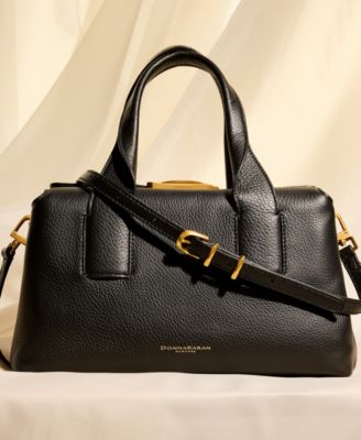 Amagansett Soft-Rolled Leather Satchel with Sculpted Magnet Closure