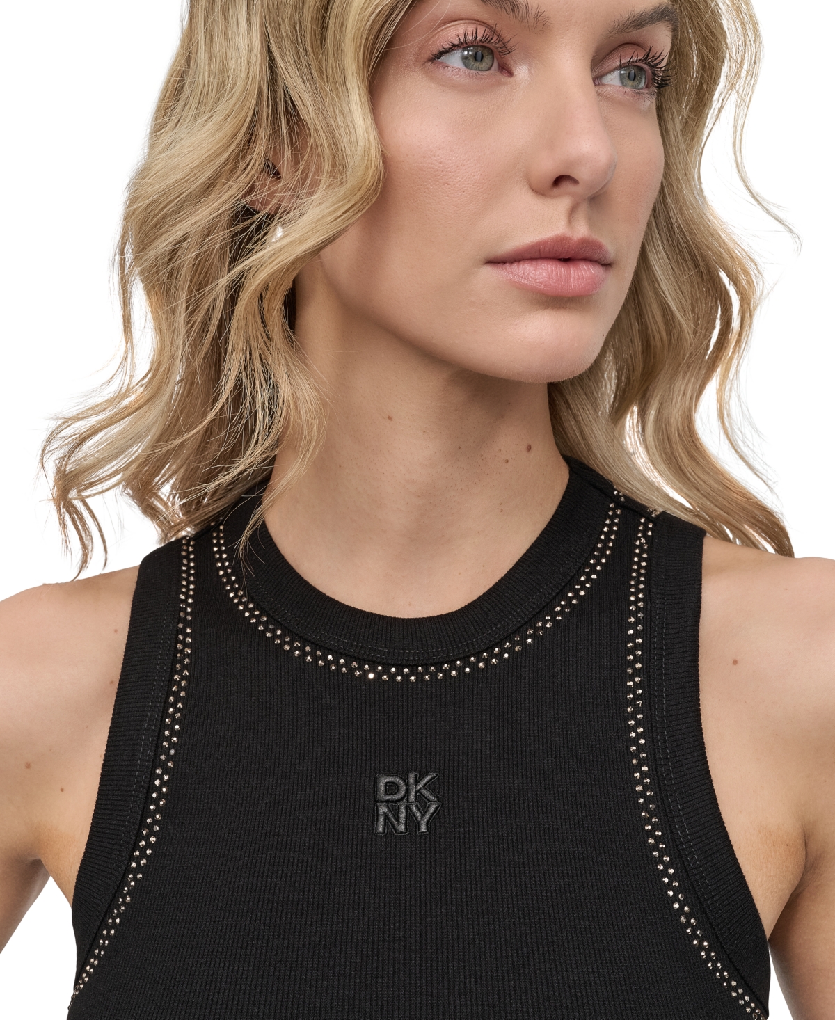 Dkny Jeans Women's Studded Crewneck Tank