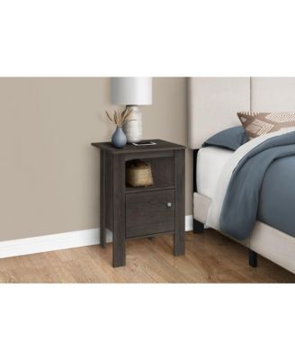 Nightstand with Cabinet Storage for Bedroom Organization and Bedside Use