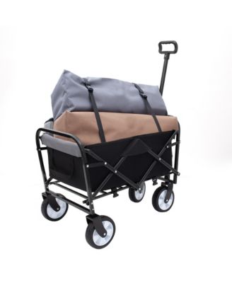 Collapsible Wagon Cart - 225lb Capacity, Black