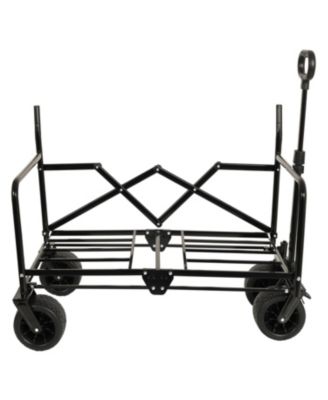 3-in-1 Folding Wagon Cart - 500lb, All-Terrain, Orange