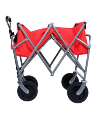 Collapsible Wagon Cart with Wheels & Drink Holders