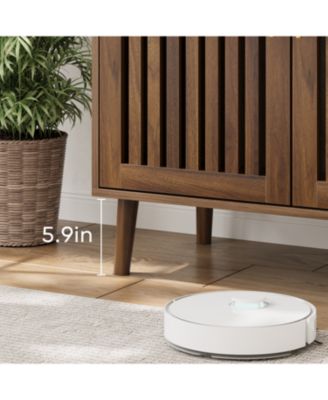 Farmhouse Buffet Cabinet with Louvered Doors - Walnut