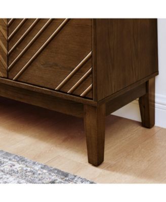 Walnut Farmhouse Buffet Cabinet - 60.5" Sideboard