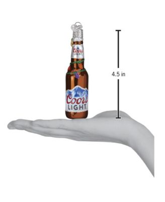4.5" Adult Beverages Holiday Coors Light Beer Bottle Ornament