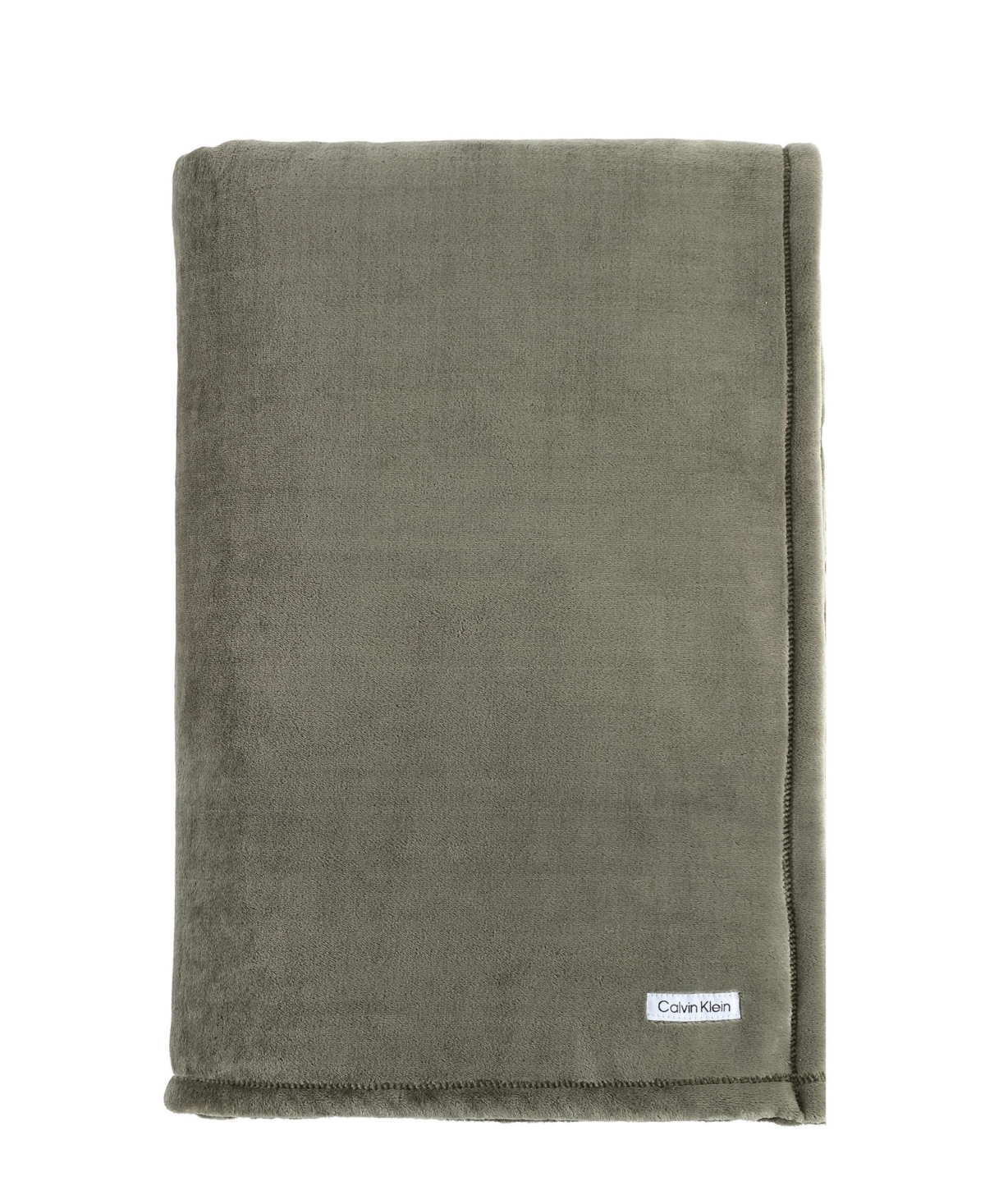 Calvin Klein Core Plush Solid Blanket, King In Green