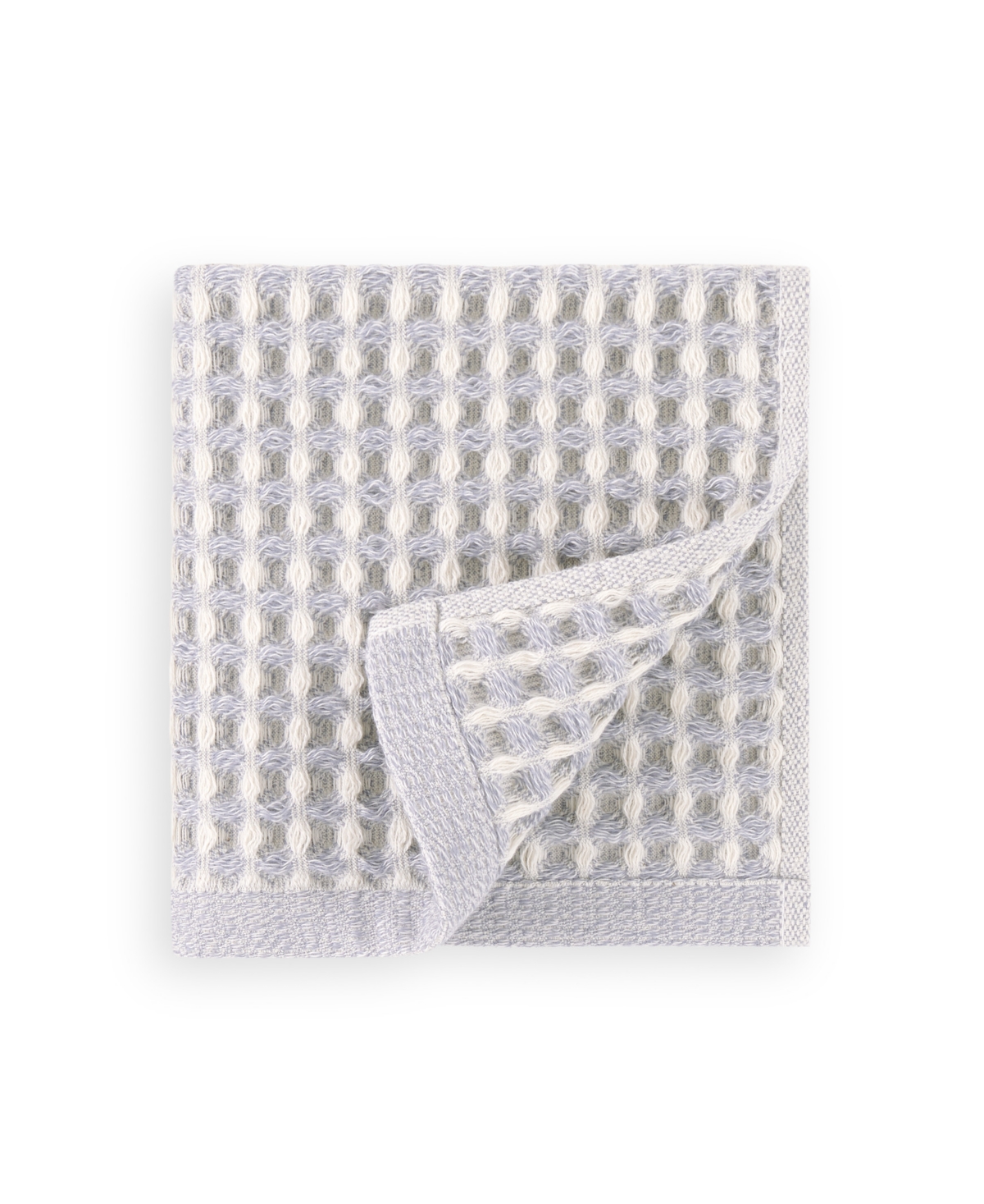 Dkny Pure Set Of 4 Pure Yarn Dyed Cotton Waffle Washcloths In Gray