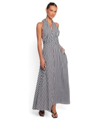 petal and pup deana stripe halter dress Women's Solene Maxi Halterneck eoy2019