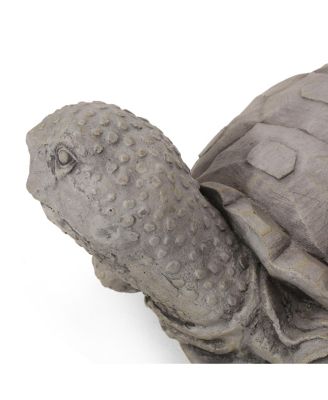 Charming Turtle Garden Statue - Concrete, Weather-Resistant