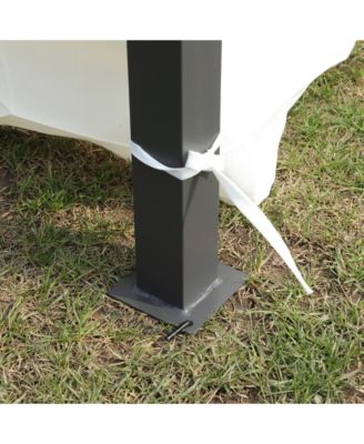 13x10 Outdoor Gazebo Canopy Tent w/ Mosquito Net - BEIGE