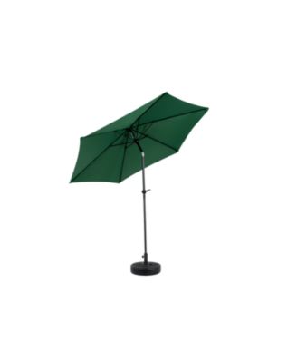 9FT Outdoor Patio Umbrella - Tilt & Crank, Dark Green