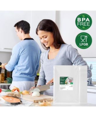 Bonsenkitchen Precut Vacuum Sealer Bags 200 Quart 8" x 12", BPA Free, Commercial Grade Textured Food Vacuum Sealer Bag