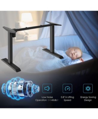  37.5"–53.5" Width, 26"–45" Height  Steel  Motorized Lift, Quiet operation, Adjustable width , Standing desk frame