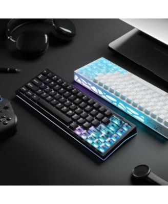 AL65 Wireless Mechanical Keyboard, Full Aluminum CNC,Support QMK/VIA Software Gasket Structure,60% Hot Swappable with RGB Backlit BT/2.4G/USB-C for Mac/Windows(Zero Linear)