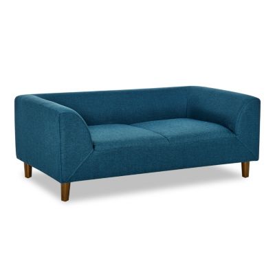 Modern Dog Sofa with Backrest for Medium/Large Dogs - Blue