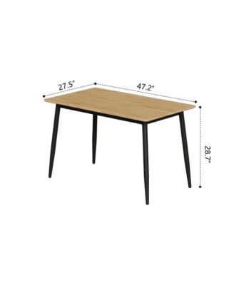 Modern 4-Piece Wood Grain Dining Set