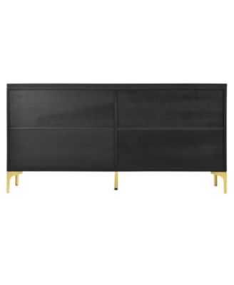 Modern Black Sideboard Buffet Cabinet - 60"