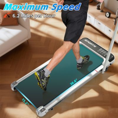 3 in 1 Under Desk Treadmill with Incline Foldable Treadmills for Home Walking Pad with Handle Bar
