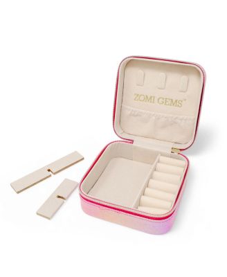 Girls Mermaid Seashell Pearl Jewelry Box, Hot Pink