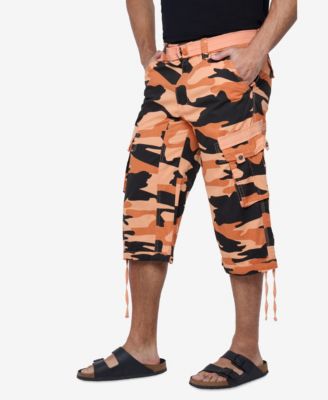 XRAY Big & Tall Belted Below Knee Long Cargo Shorts