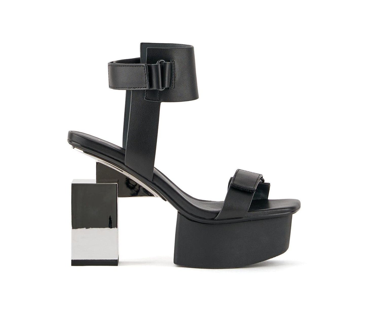 Женские сандалии United Nude Cubist, цвет: Чёрный серебряный — фото 1