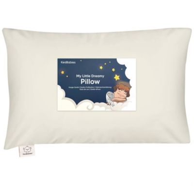 Jumbo Toddler Pillow with Pillowcase, 14X20 Soft Organic Toddler Pillows for Sleeping, Kids Travel Pillow