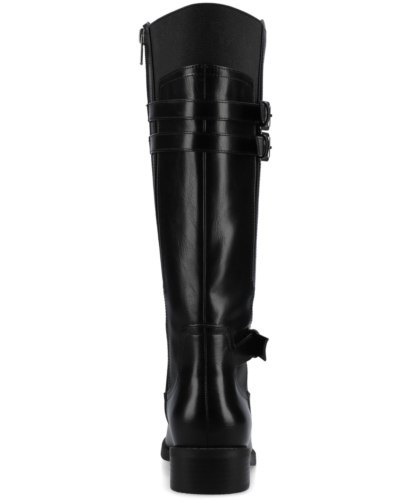 Женские ботинки Journee Collection Sonny Knee High Riding Boots, Regular, Wide Calf, & Extra Wide Calf, цвет: Чёрный — фото 3