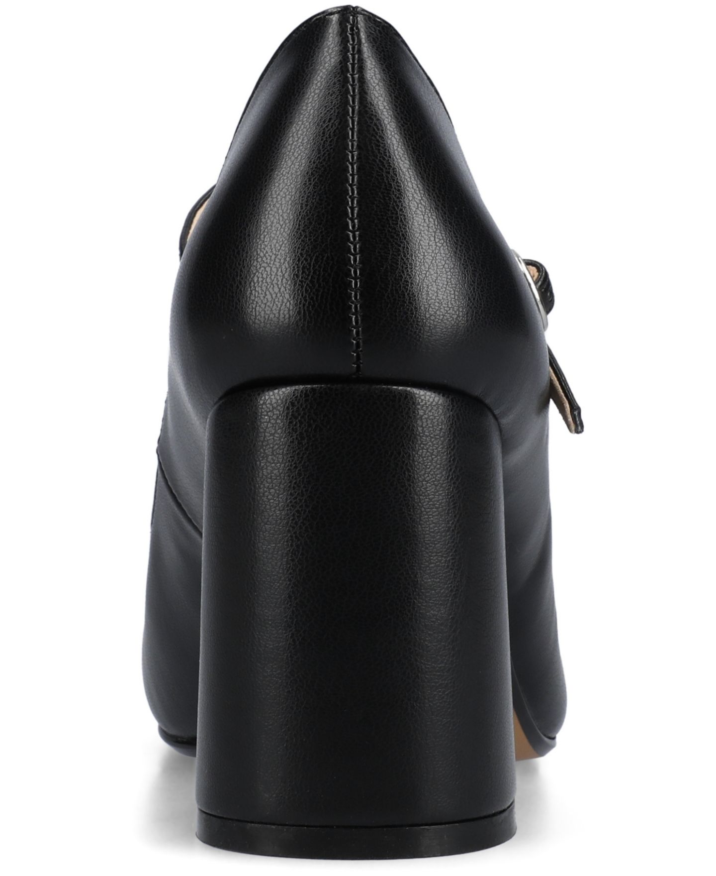 Женские туфли Journee Collection Talani Block Heel T-Strap Pumps, цвет: Чёрный — фото 3