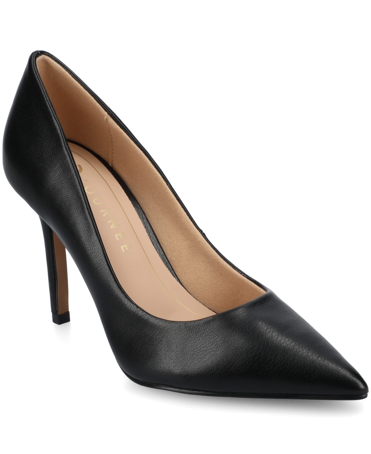Women's Venus Pointed Toe Comfort Dress Pumps - Taupe Polyurethane