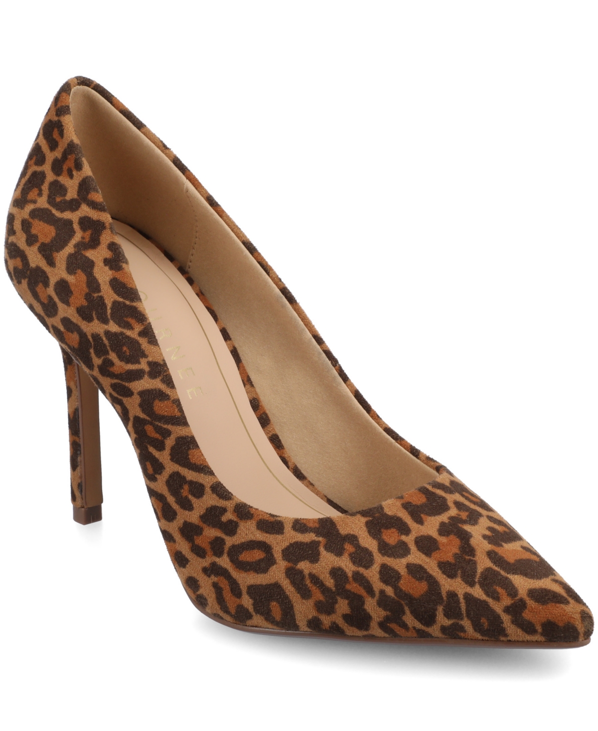 Women's Venus Pointed Toe Comfort Dress Pumps - Taupe Polyurethane