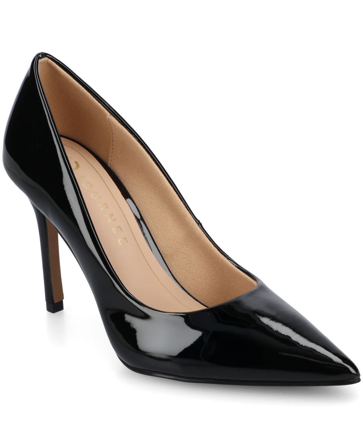 Women's Venus Pointed Toe Comfort Dress Pumps - Taupe Polyurethane