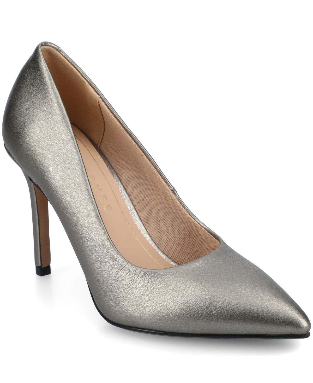 Women's Venus Pointed Toe Comfort Dress Pumps - Taupe Polyurethane
