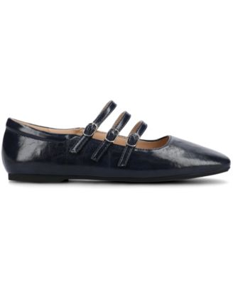 Women's Darlin Multi Strap Mary Jane Square Toe Flats