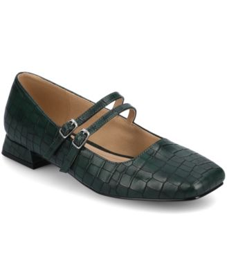 Women's Gredah Square Toe Double Strap Mary Jane Flats