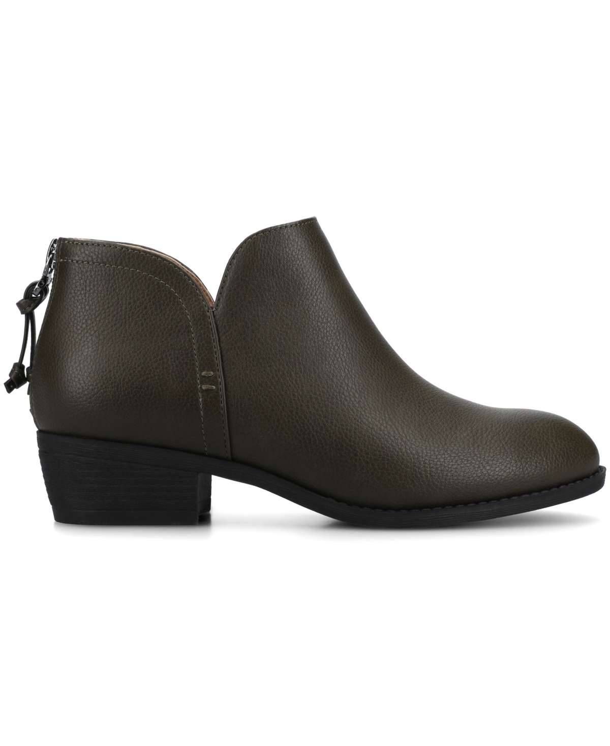 Journee Collection Women's Livvy Side Split Ankle Booties In Brown