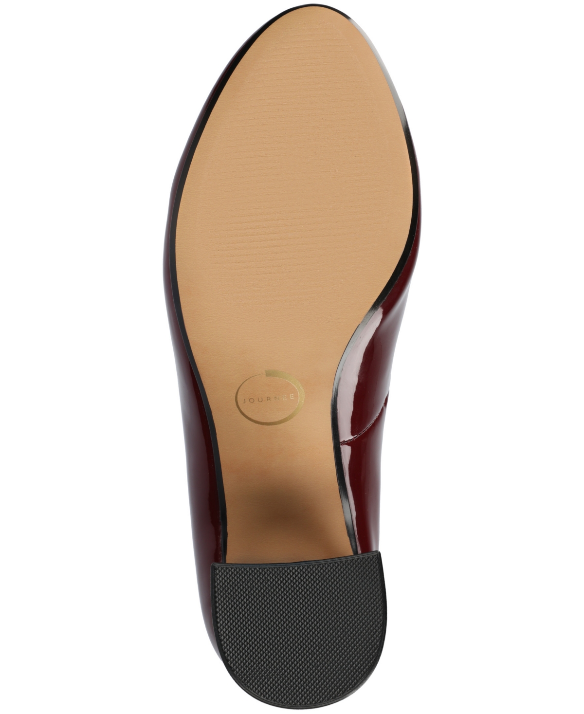 Journee Collection Women's Seraphina Round Toe Pumps In Burgundy