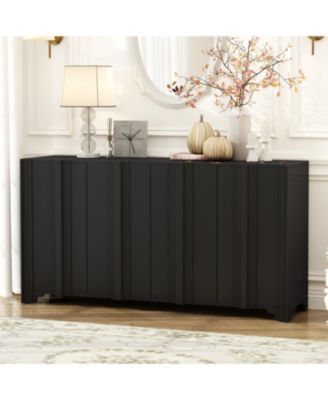 Linear Accent Sideboard - Pine Veneer
