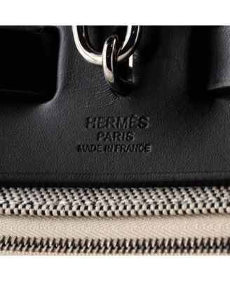 Pre-Owned Hermes 31 Herbag Zip Pegase Pop Toile and Leather