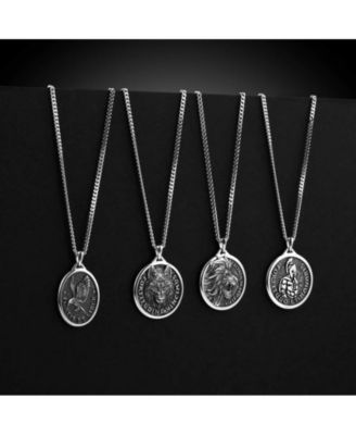 Mens Necklace, Built Different Collection, The Eagle Pendant- Sterling Silver, 21” Chain