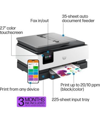 OfficeJet Pro 8135e All-in-One Thermal Inkjet Printer & 3-Month Supply Free Ink with Plus