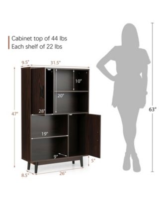 Sideboard Storage Cabinet with Door Shelf