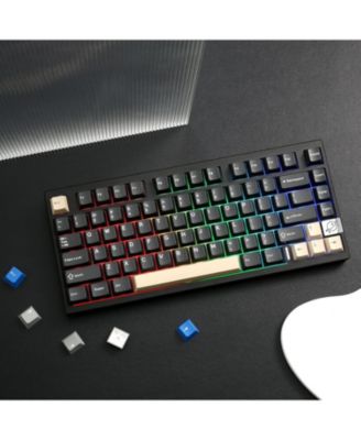 AL75 PRO 75% Wireless Mechanical Gaming Keyboard,Full Aluminum CNC,BT/2.4G/Wired,PBT Keycaps,Gasket Mounted Hot Swap,Custom RGB Backlight, Programmable for Mac/Win(Cocoa Cream V2 Linear)