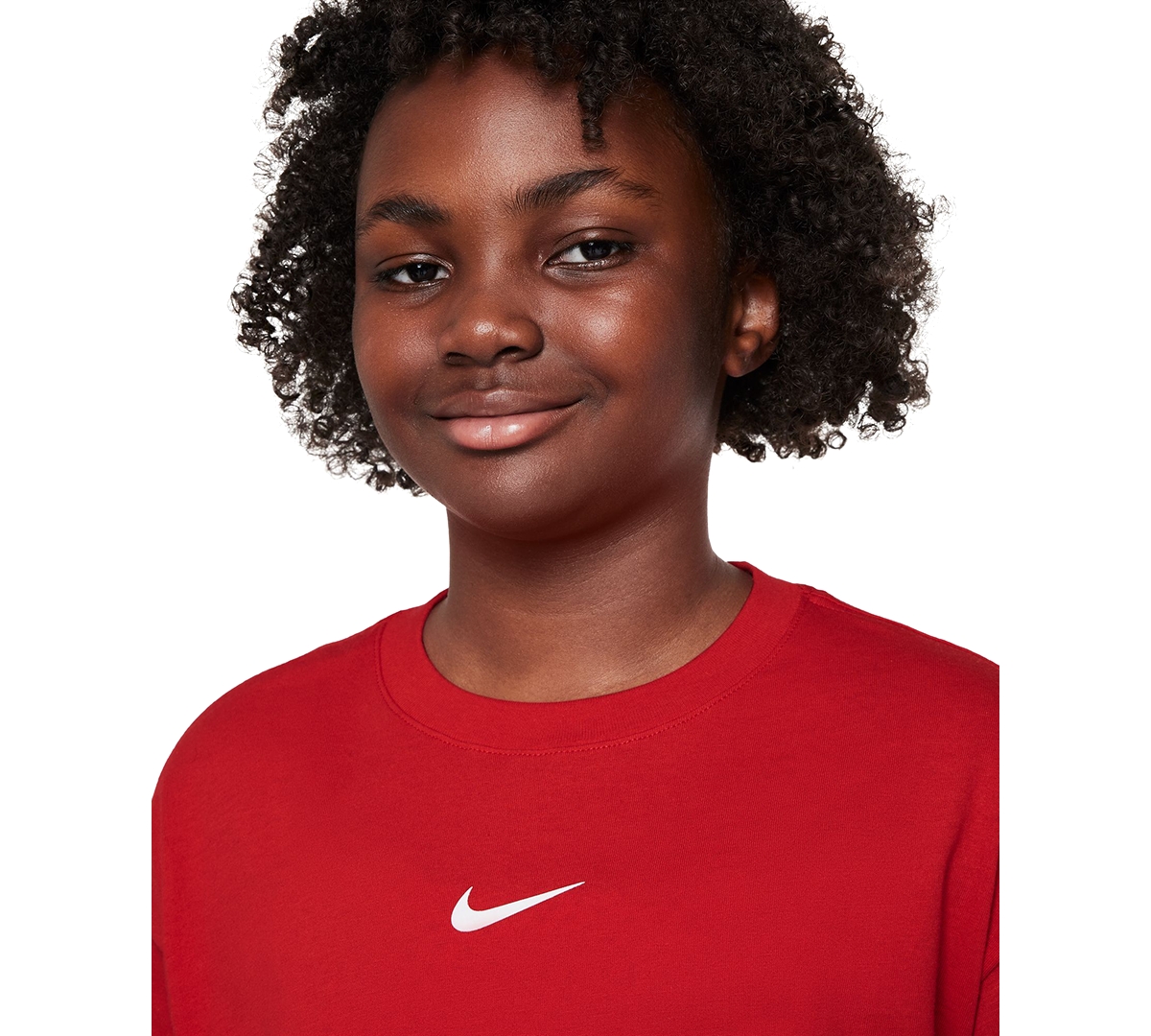 Nike Sportswear Big Boys Cotton Air Graphic T-shirt In Red
