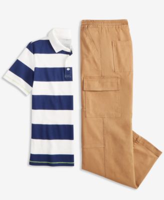 Epic Threads Little & Big Boys Durable Twill Cargo Pants, Exclusively At Macy's In Brown