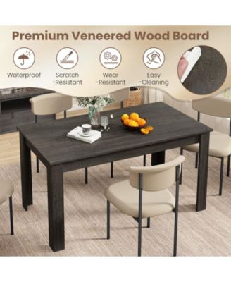63 Inch Rectangular Modern Dining Kitchen Table
