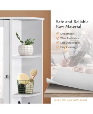 Bathroom Single Door Shelves Wall Mount Cabinet with Mirror