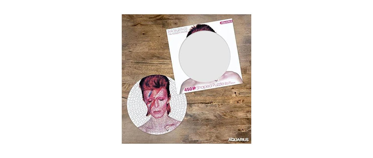 Детский пазл NMR Distribution David Bowie Aladdin Sane Record Disc 450-Piece Puzzle, Ages 14+ — фото 3