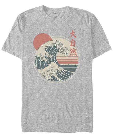 Мужская футболка Fifth Sun Great Wave Short-Sleeve, цвет: Меланжевый